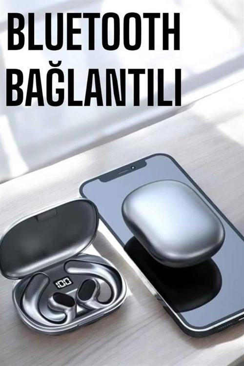 Bluetooth Kulaklık Oyuncu Kulaklığı Küpe Görünümlü Dijital Göstergeli UCZR14KULAKLIK3
