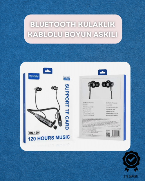 Bluetooth 5.0 Kablosuz Kulaklık – Uzun Pil Ömrü ve Ergonomik Tasarım CZZZHN120-3