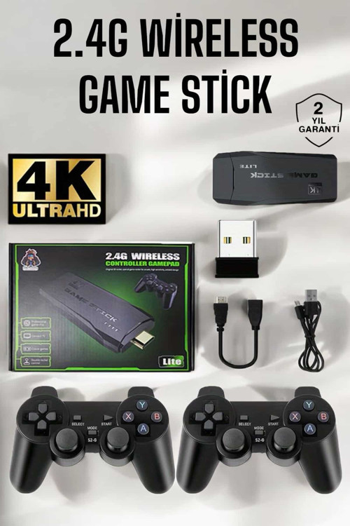 Gaming Atari 2.4g Uyumlu Kablosuz Çift Kol Game Stick CZGAMESTİCK2
