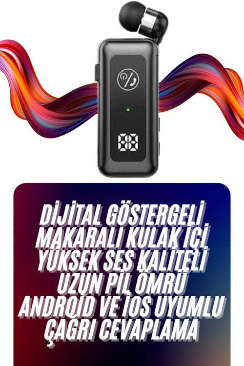 Makaralı Bluetooth Kulaklık Telefon Uyumlu Makaralı TF Kart Girişli Güç Göstergeli UCZZZPG20KULAKLIK
