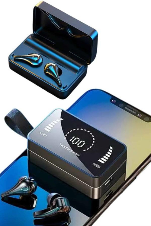 TWS Bluetooth Kulaklık Kablosuz Uzun Pil Ömrü Dijital Göstergeli Powerbank UCZZZH3SKULAKLIKKK2
