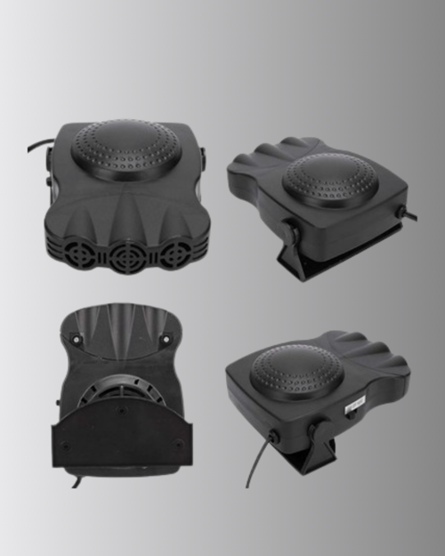 3’ü 1 Arada Araç İçi Isıtıcı ve Fan 150W Güçlü ve 360° Dönebilen Başlıklı