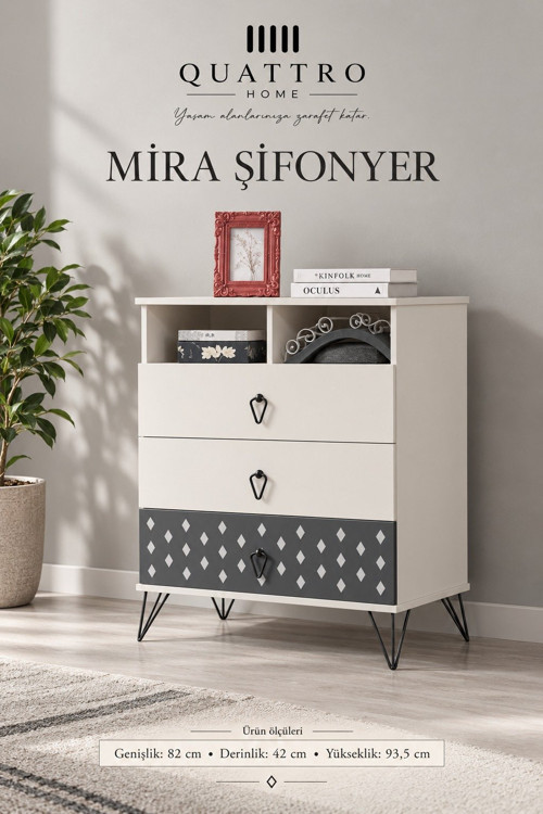 Mira 3 Çekmeceli Şifonyer