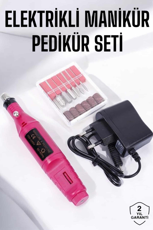 Elektrikli Manikür Pedikür Törpü Seti Protez Tırnak Nasır Temizleyici CZTIRNAKTÖRPÜ1