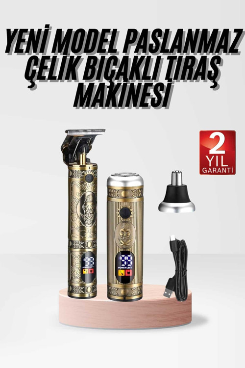 Profesyonel Saç Sakal Vücut Kulak ve Burun Tıraş Makinesi 3 Başlıklı CZZZGW9957TIRAŞMMMMM2
