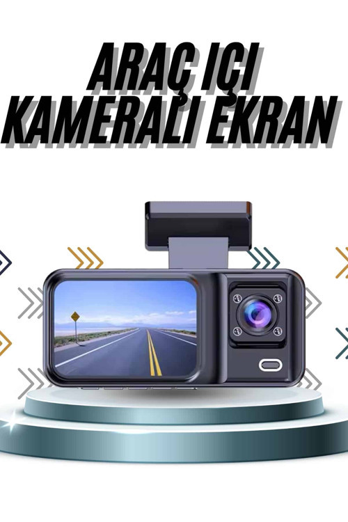 DVR Araç İçi Kamera Ön ve İç Kamera 2 İnç Ekranlı Çift Kamera CZZZDVRARAÇİÇİKAMERAAA5