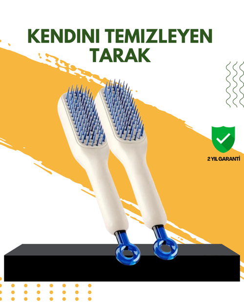 Otomatik Temizlemeli Saç Fırçası – Ergonomik Tasarım, Masaj Etkili, Elektriklenmeyi Önleyici ZZKENDİ