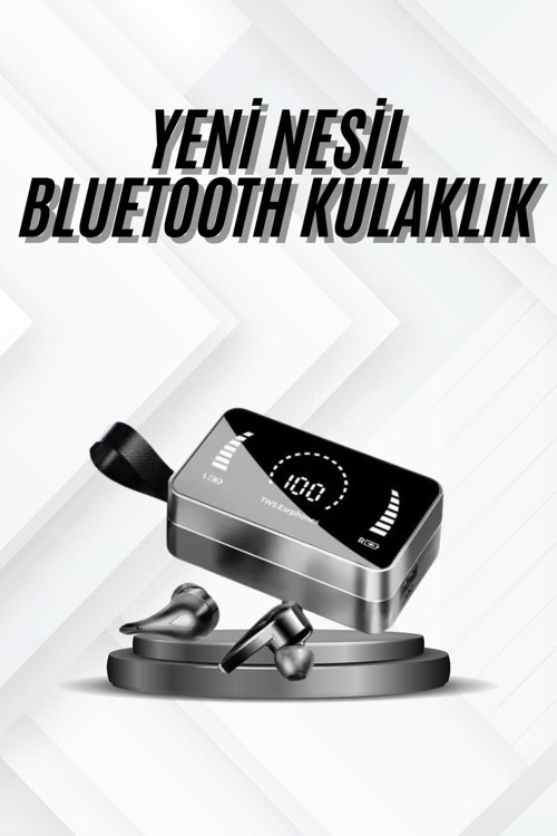 TWS Bluetooth Kulaklık Kablosuz Uzun Pil Ömrü Dijital Göstergeli Powerbank CZZZH3SKULAKLIKKK2