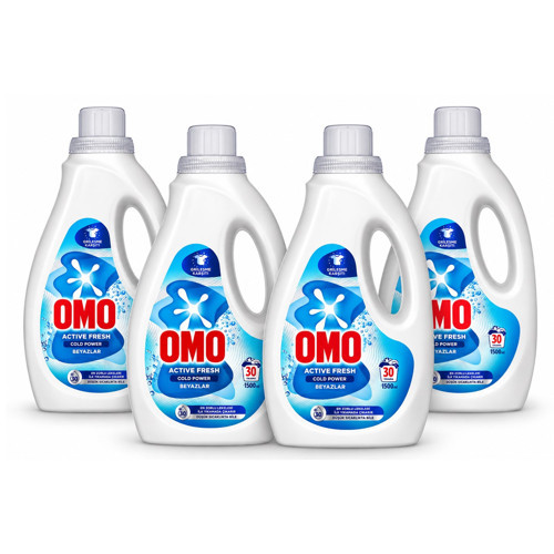 Sıvı Deterjan 1500 ml Beyazlar 4 lü