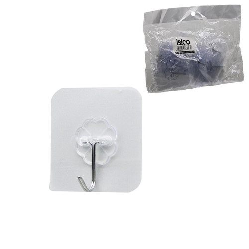 ASKI 10PCS TEKLİ METAL UÇLU MİKA KRİSTAL PLS. TABANLI ŞEFFAF PVC YAPIŞKANLI MONTAJ