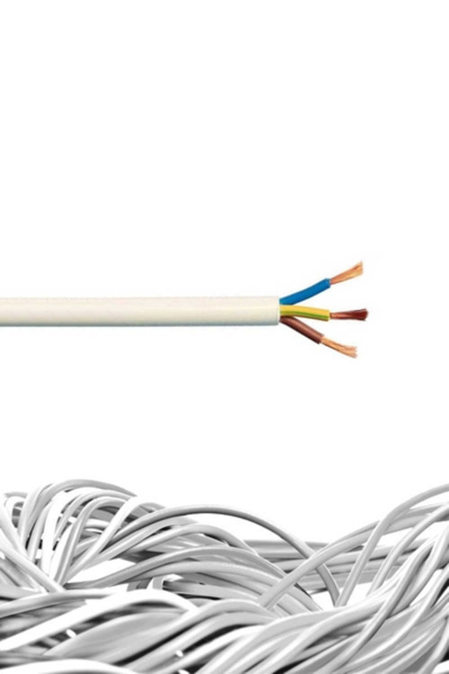 3X1 Ttr Kablo Metre Seçenekli (Beyaz) 21Mt