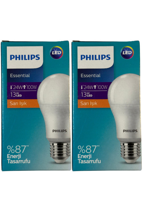 13W (100W) 2700K (Sarı Işık) E27 Duylu Led Ampul (2 Adet)