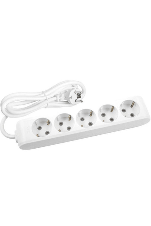 Multi Let (5'Li) Beşli Priz Topraklı Çocuk Korumalı Kablolu 3 (Üç) Metre (8 Adet)