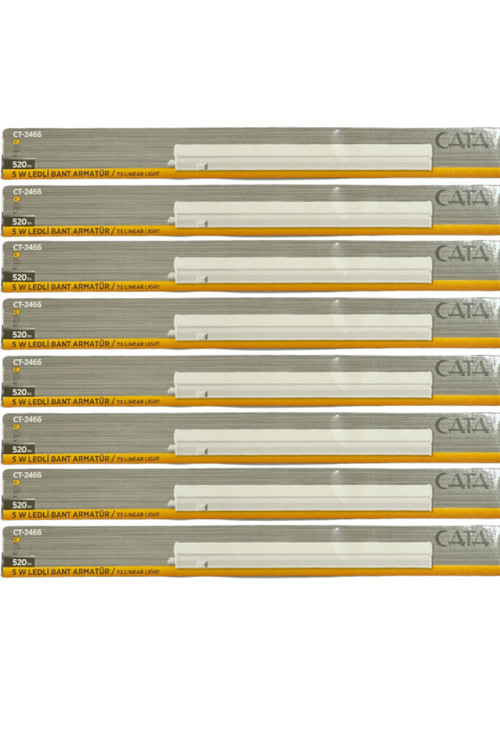 Ct-2466 5W 6400K (Beyaz) Ledli Bant Armatür (8 Adet)