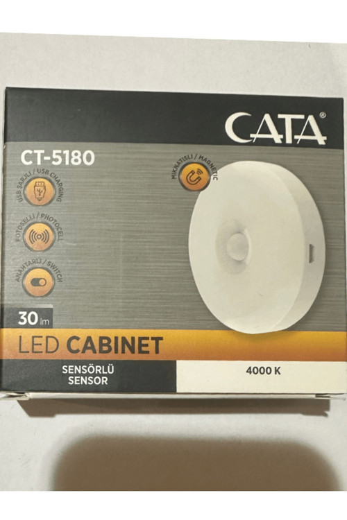 Ct-5180 4000K (Günışığı) Sensörlü Şarjlı Mıknatıslı Kabin Led Ampul