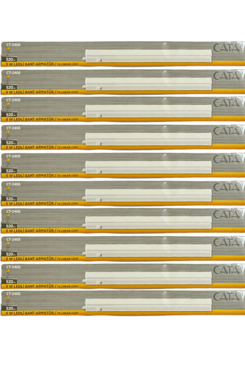 Ct-2466 5W 6400K (Beyaz) Ledli Bant Armatür (10 Adet)