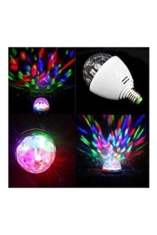 Power Led 360 Derece Dönen Disko Ampul Duylu Led Robotu 3Watt-E27 Ct-4061
