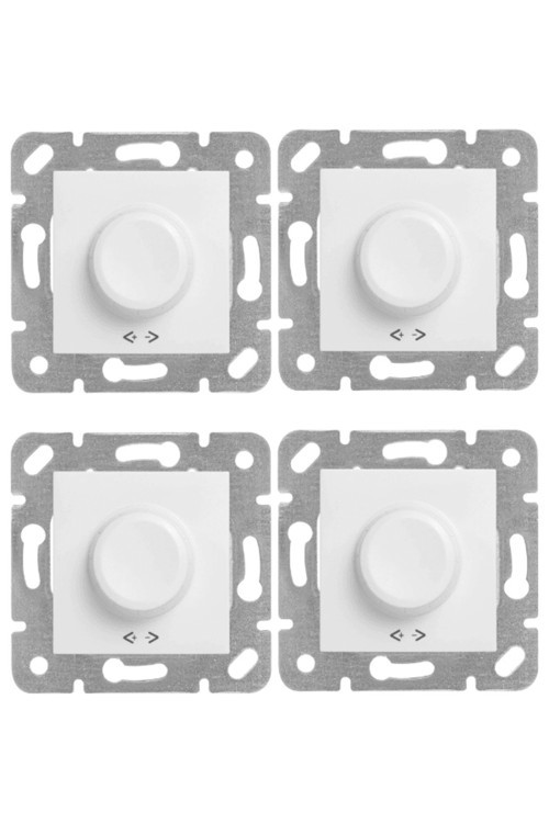 Kare Rotatif Dimmer R 40-600W Beyaz (Çerçeve Dahil) 90967047 (4 Adet)