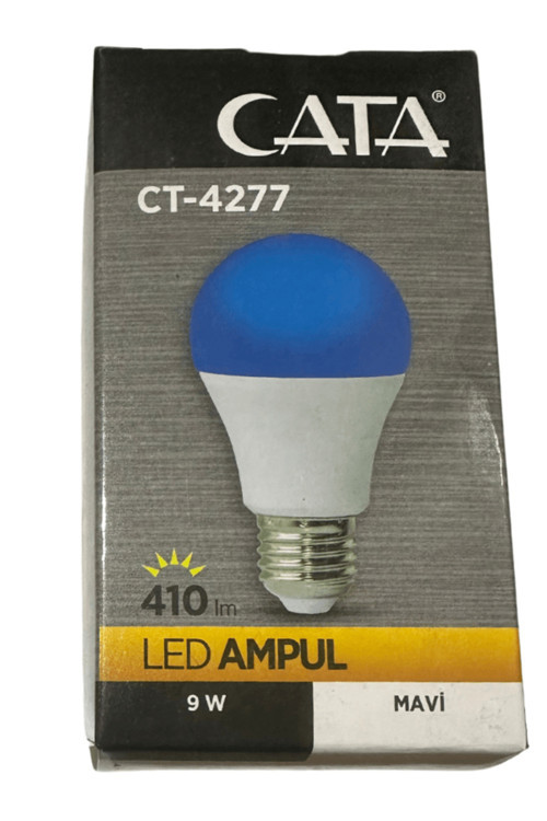 Ct-4277 9W Mavi E27 Duylu Led Ampul (4 Adet)