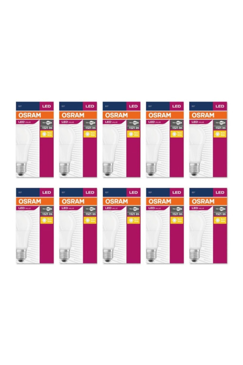 Osram 13W 1521 Lumen E-27 2700K Sarı Led Ampul 13W=100W 10 Adet