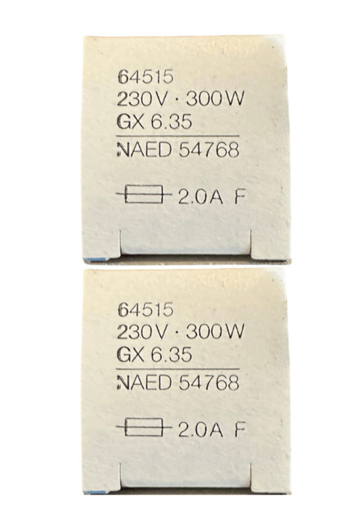 64515 300W Gx6.35 Duylu Halojen Projektör Lambası (2 Adet)