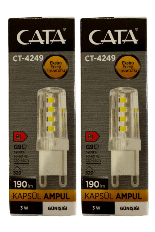 Ct-4249 3W 3200K (Günışığı) G9 Duylu Kapsül Led Ampul (2 Adet)