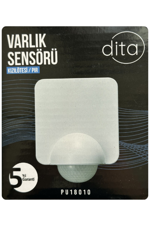 Pu18010 Kızılötesi / Pır Duvar Tipi 180° Varlık Sensörü