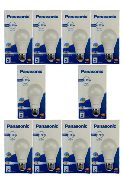 10,5W (75W) 2700K (Sarı Işık) E27 Duylu Led Ampul (10 Adet)
