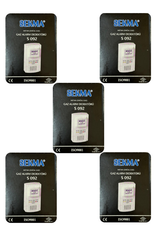 Doğal Gaz (Metan) Alarm Dedektörü S-092 (5 Adet)