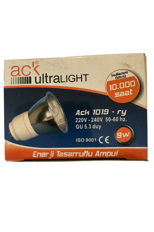 Ultralight 9W 220V Yeşil Işık Gu5.3 Duylu