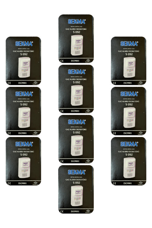 Doğal Gaz (Metan) Alarm Dedektörü S-092 (10 Adet)