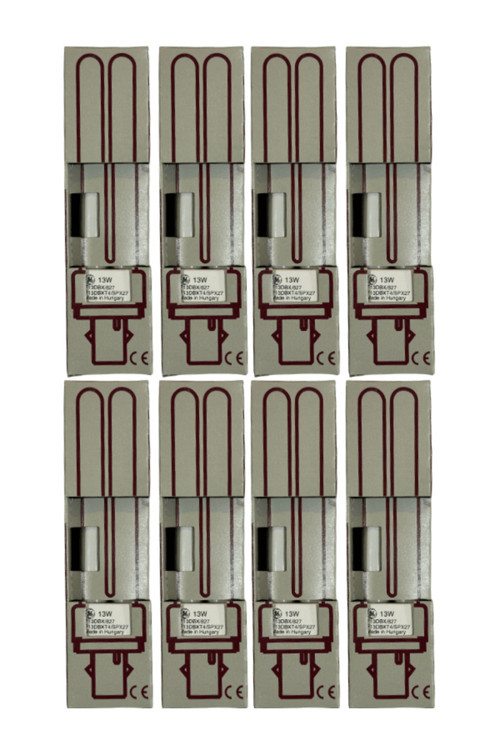 13W 827 2700K (Sarı Işık) 2 Pinli G24D-1 Duylu Plc Ampul (8 Adet)