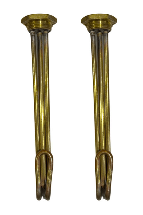 2000W 220V 11/4 Termostat Isıtıcı Bükümlü Bakır 30Cm (2 Adet)