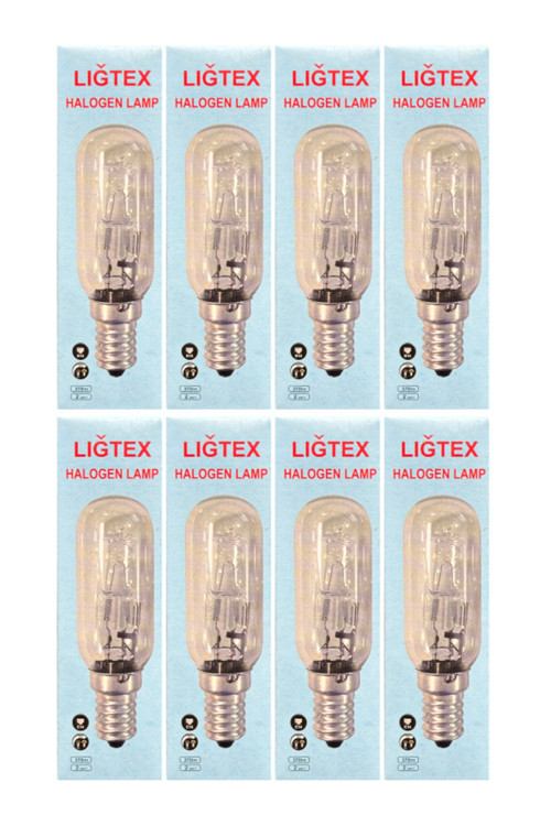 Lığtex 28W 2800K (Sarı Işık) E14 Duylu Aspiratör Ampulü (8 Adet)