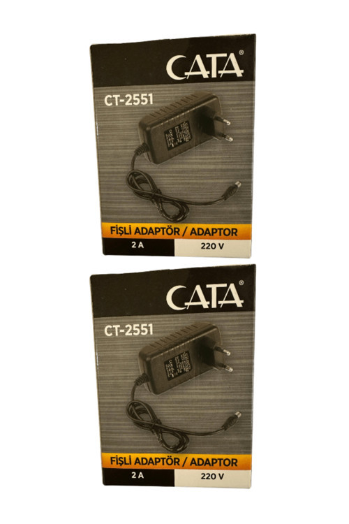 Ct-2551 2 Amper 220V Fişli Adaptör (2 Adet)