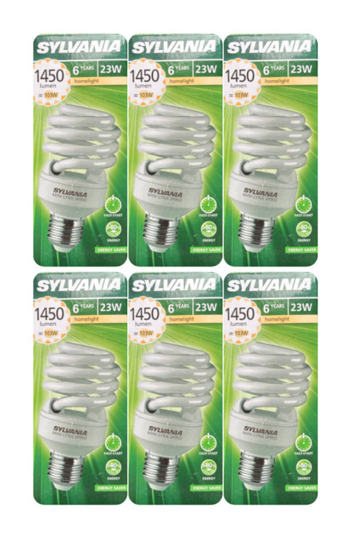 (6 Adet) 23W (103W) 2700K (Sarı Işık) E27 Duylu (Kalın Duy) Tasarruflu Ampul