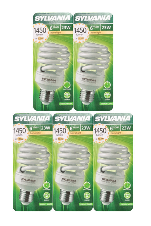(5 Adet) 23W (103W) 2700K (Sarı Işık) E27 Duylu (Kalın Duy) Tasarruflu Ampul
