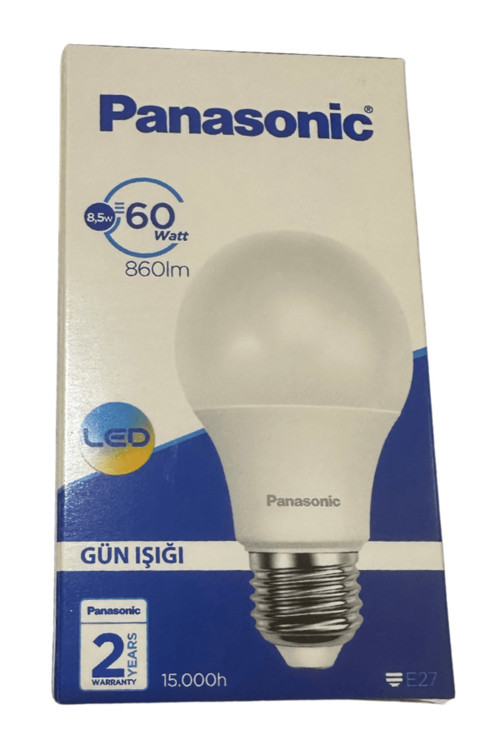 8.5W (60W) 4000K (Gün Işığı) E27 Duylu Led Ampul (8 Adet)