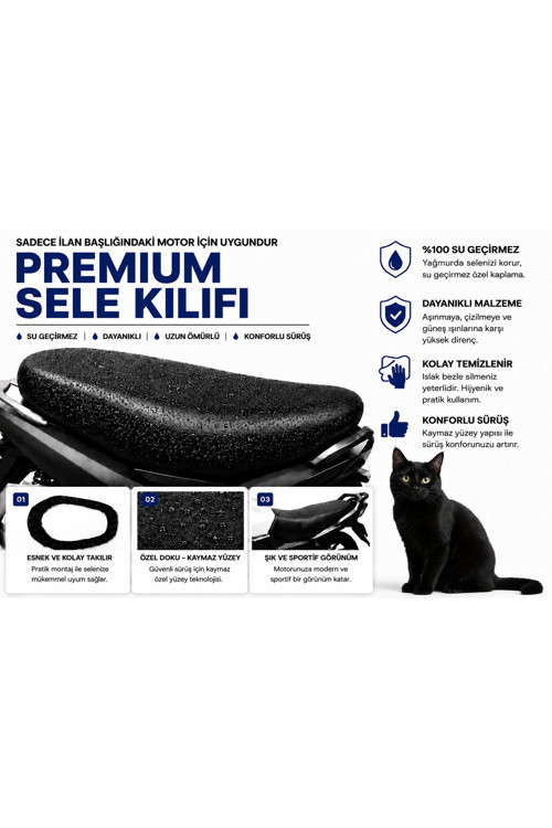 Motolx Rossi Rs Motosiklet Sele Kılıfı Su Geçirmez Sele Koruma