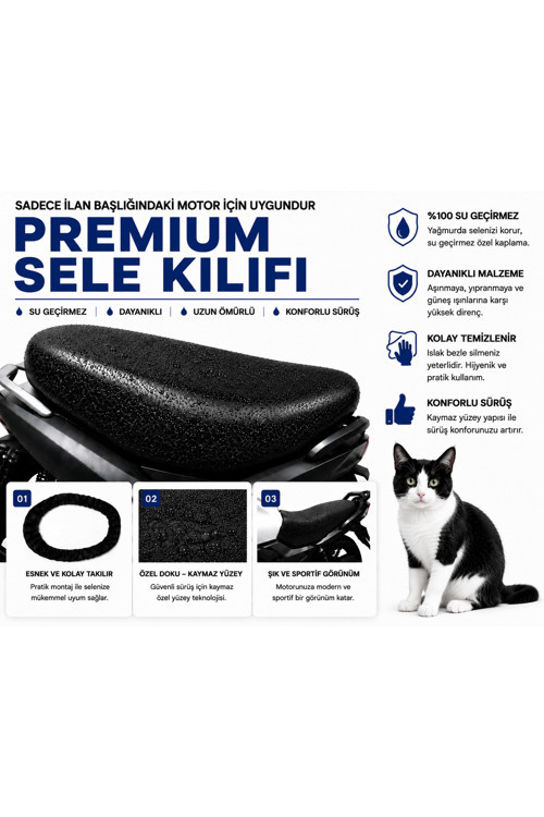 Altai F3Max Motosiklet Sele Kılıfı Su Geçirmez Sele Koruma