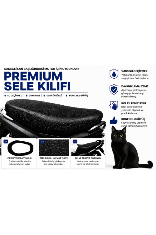 SYM Jet 14 200i Motosiklet Sele Kılıfı Su Geçirmez Sele Koruma
