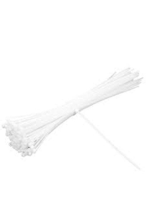 Çok Kaliteli Kablo Bağı Beyaz 7,6X550 mm 3 Paket (300 Adet)