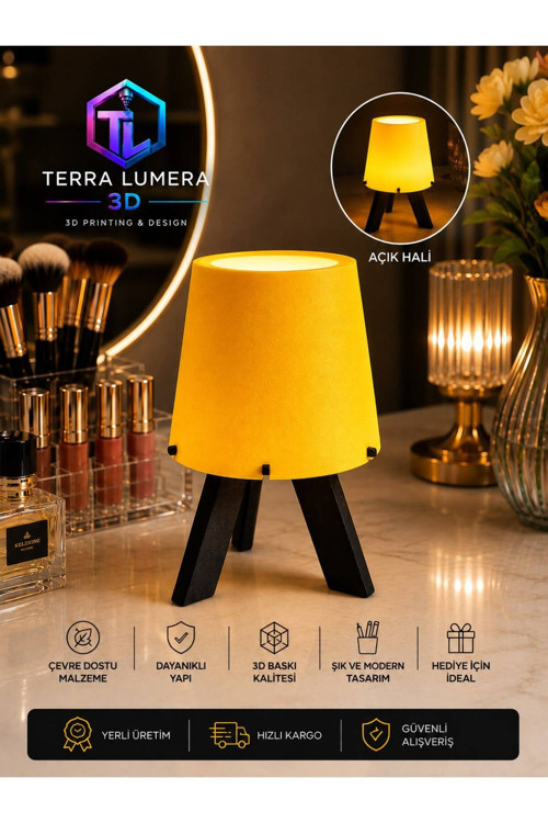 Modern LED Masa Lambası Dekoratif Gece Abajuru