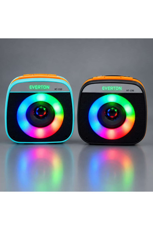 rt330 SD USB Girişli Bluetooth RGB Işıklı Taşınabilir Kablosuz Hoparlör