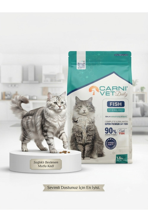 daily balıklı kısır kedi maması 1.5 kg
