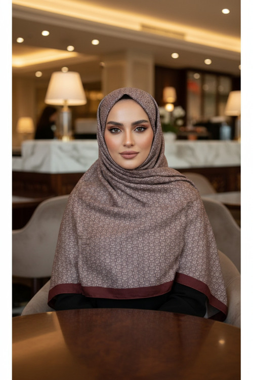 Circle MK Desen Pamuklu Şal