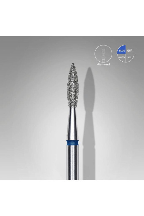 Elmas Sivri Alev Freze, Mavi, Çap 2,1 Mm, Çalışma Kısmı 8 Mm FA11B021/8