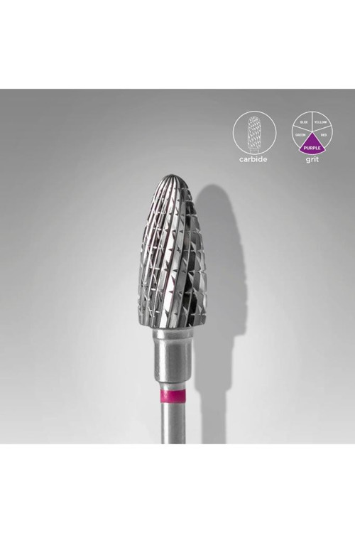 Sert Alaşım Mısır Freze, Mor, Çap 6 Mm / Çalışma Kısmı 14 Mm FT90V060/14
