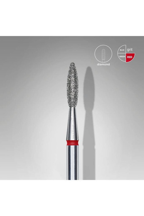 Elmas Alev Freze, Kırmızı, Çap 2,1 Mm, Çalışma Kısmı 8 Mm FA10R021/8