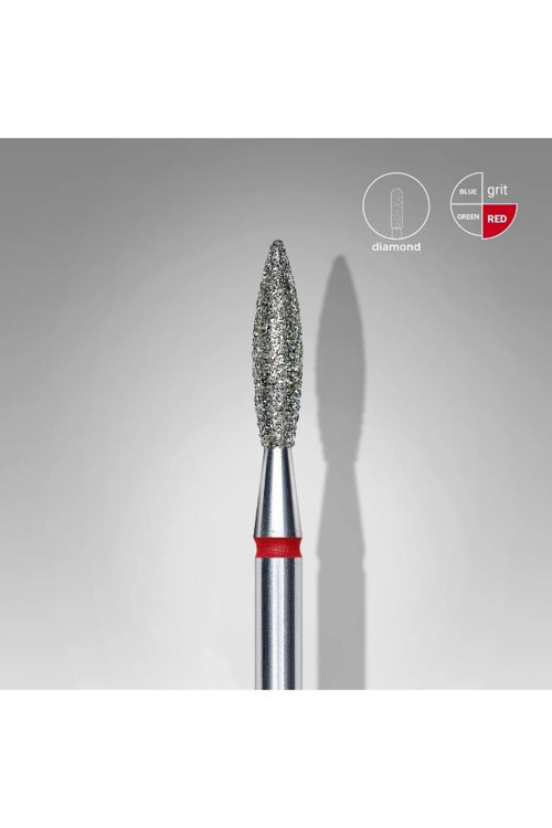 Elmas Alev Freze, Kırmızı, Çap 2,3 Mm, Çalışma Kısmı 10 Mm FA10R023/10